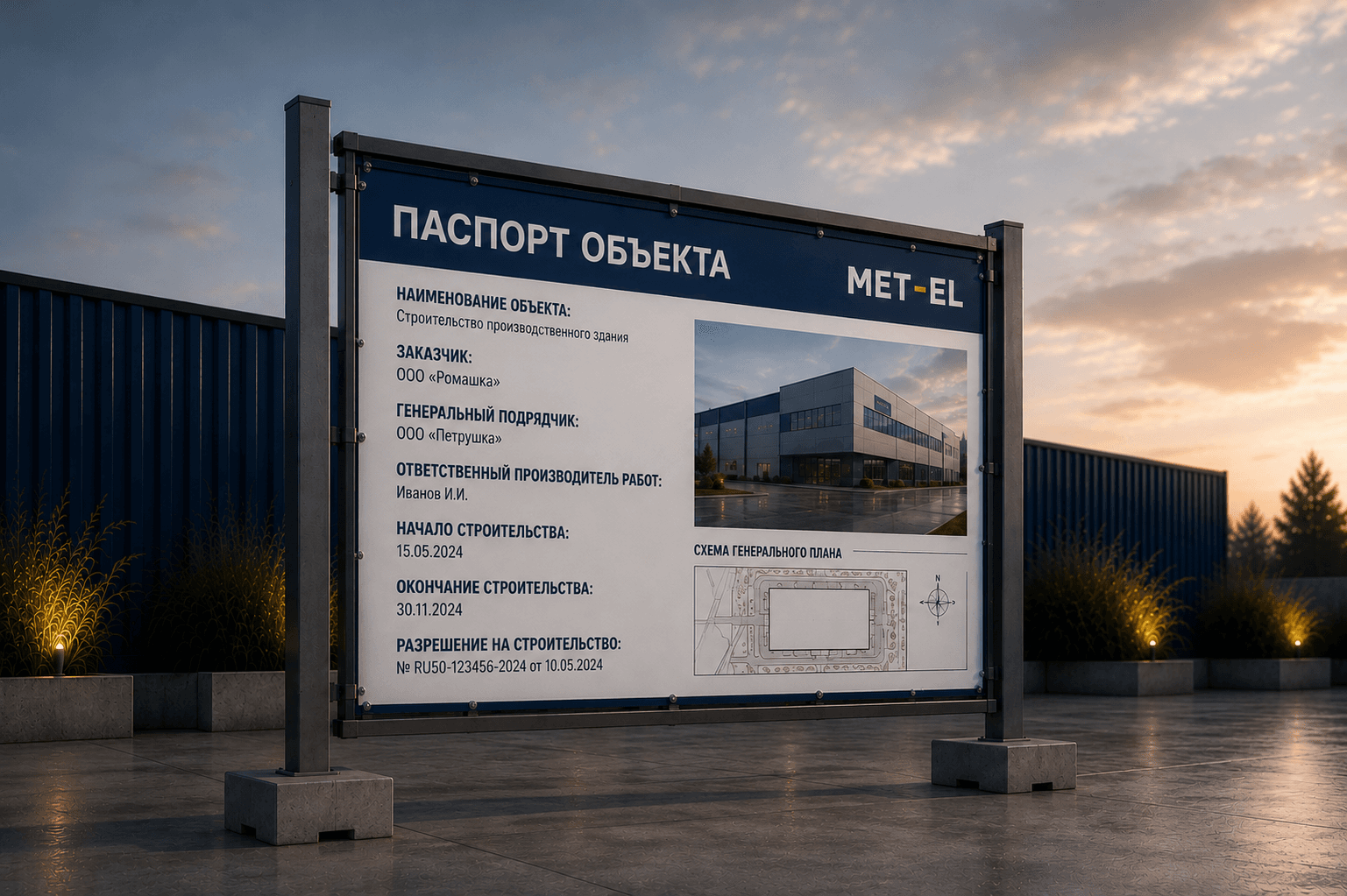 Паспорт объекта